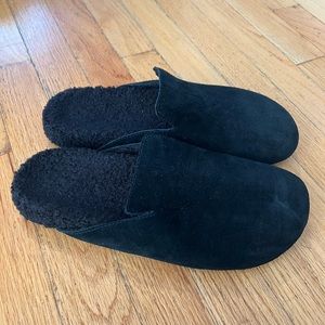 Womens jcrew suede slides